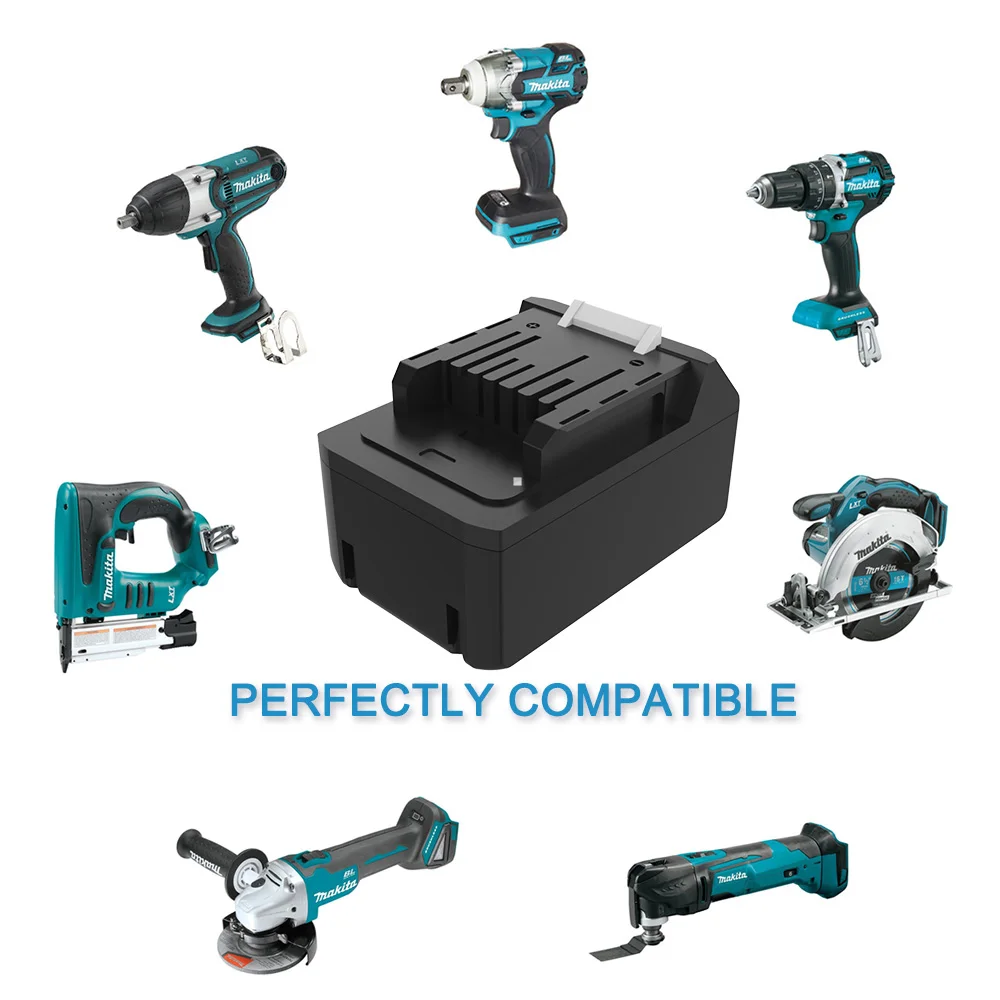 Makita 14.4V 4.0Ah Capacity Li-Ion Replacement Lithium-Ion Battery Electric tool for BL1413G Part Number 196375-4(1 Pack)-Black
