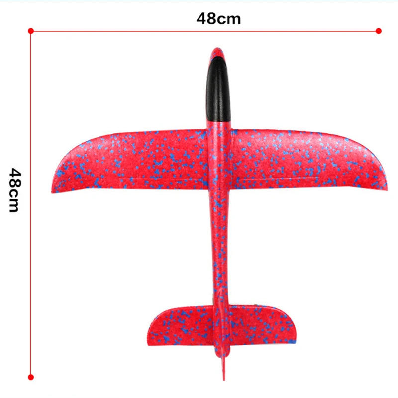 48cm Foam Plane Hand Launch Throwing EPP Airplane Model Glider Aircraft 2/5pcs set for Kids Educational Outdoor Toy | Игрушки и хобби