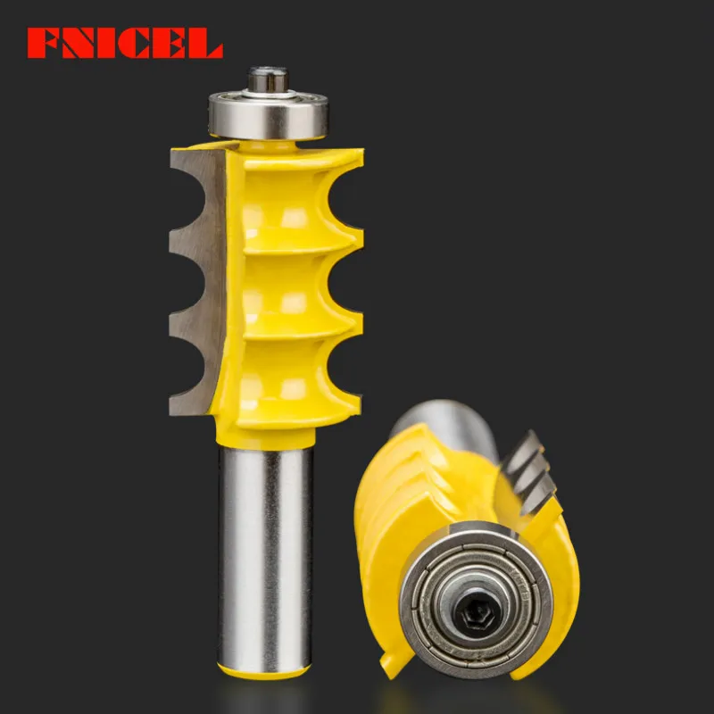 

1/4" 1/2" 8mm Shank Large Triple Bead Column Face Molding Router Bit Cabinet Line Knife for Woodworking Milling Cutter Tools