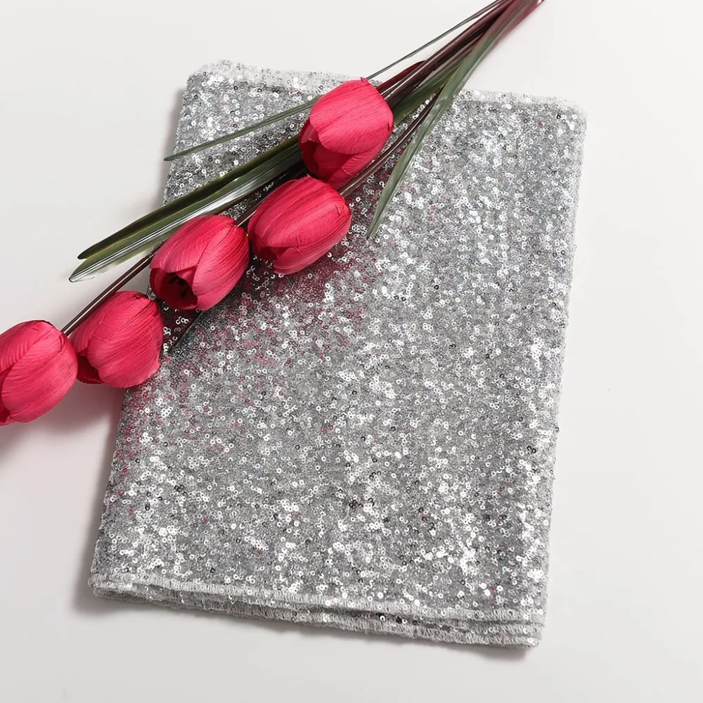 NICETOWN 1pc Table Runner Luxury Glitter Sparkling for Party Wedding Banquet Decoration Christmas Decorations Home | Дом и сад