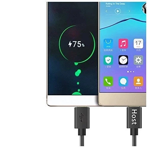 Кабель OTG с USB C на Micro короткий шнур типа совместимый Galaxy S8/S8 Plus Google Pixel 2 XL и т. Д. -