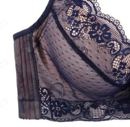 Женский Регулируемый спортивный сверхэластичный дышащий кружевной бюстгальтер с эффектом пуш-ап, мягкие бюстгальтеры для кружевного бюстгальтера, рубашки, косточек - изображение