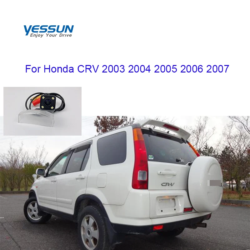 Yessun-cámara de visión trasera para coche, videocámara de visión nocturna para honda CRV CR-V II 2003, 2004, 2005, 2006, 2007, CCD