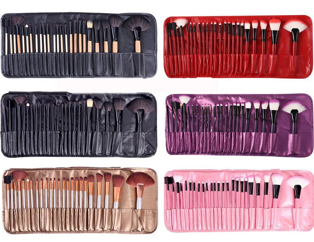 

24Pcs Makeup Brushes Kit Professional Natural-Synthetic Hair Make Up Blush Set Foundation Powder Contour Beauty Eyeshadow