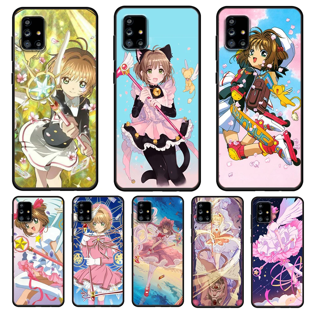

Cardcaptor Sakura Magic Anime For Samsung Galaxy A72 A52 A51 A32 A02S A12 A42 A91 A81 A71 A01 A21S 5G Soft Black Phone Case