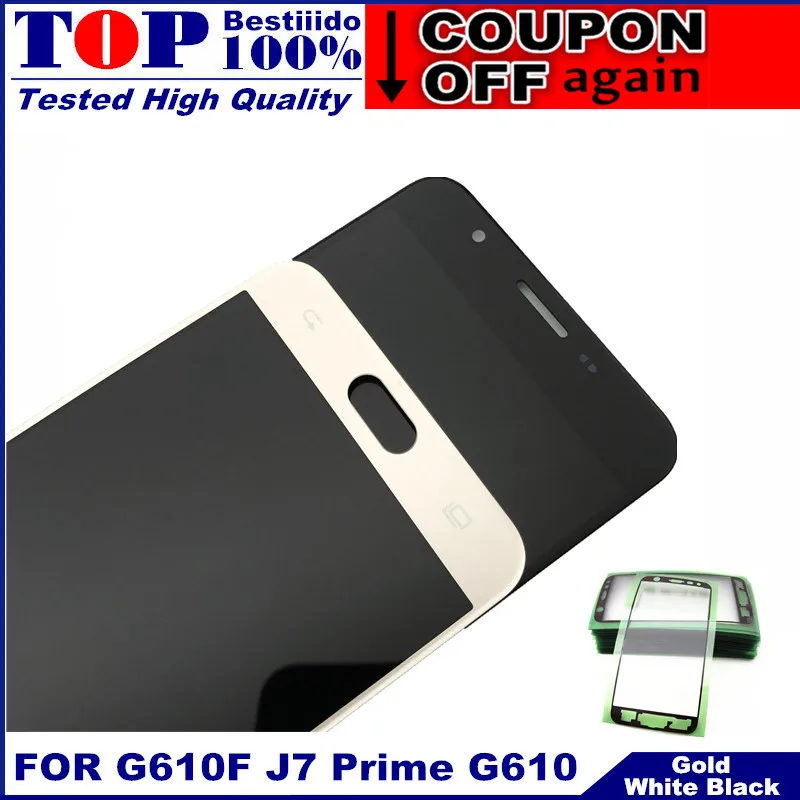 Полный дигитайзер LCDs Замена для Samsung Galaxy J7 Prime G610F G610K G610L протестированный ЖК