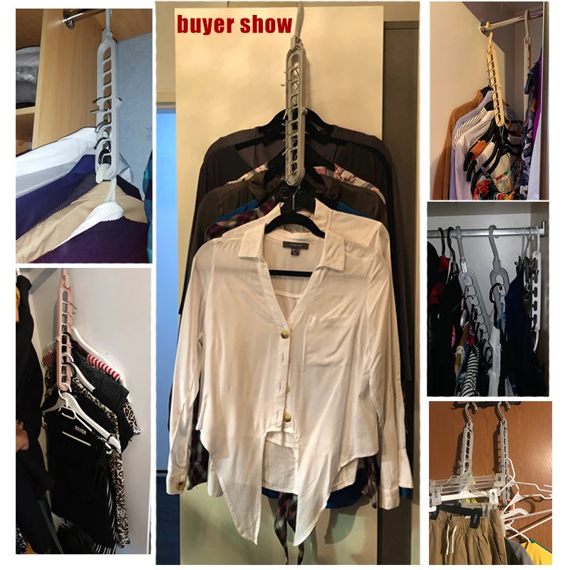 Многопортовые вешалки для одежды многофункциональные пластиковые Прямая