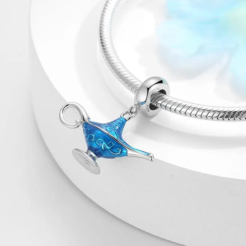 Мечту 925 пробы серебро волшебный Аладдина подвески для ламп драгоценные бусины