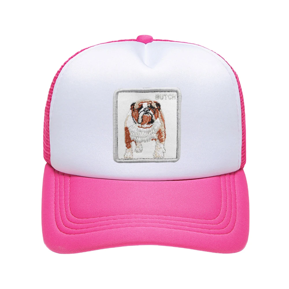 Хип-хоп шапки мужские и женские собаки вышивка остроконечная бейсбольная кепка