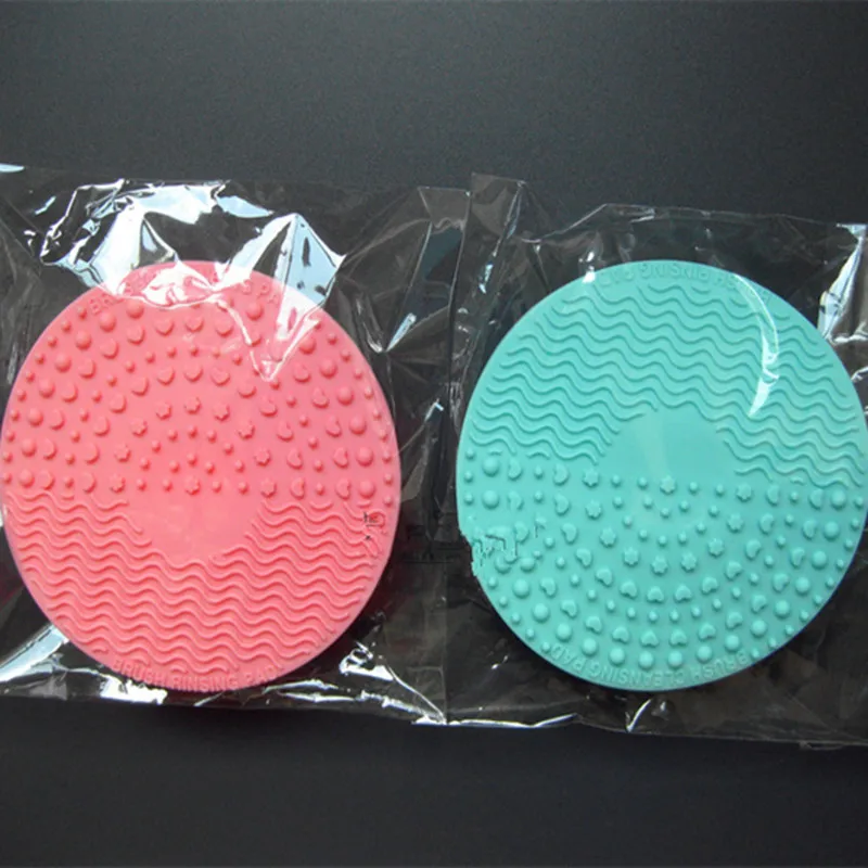 Силиконовая Очищающая щетка для макияжа 1 шт. коврик Палитра кистей Очищающий