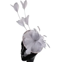 ladies fascinator sinamay hats with feather millinery for wedding party races kentucky derby ascot headpiece event new design