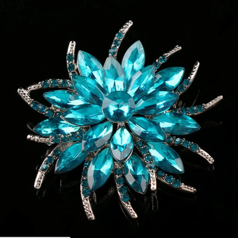 1 шт. кристалл цветок брошь причудливый тон платье невесты Брошь &quotСнежинка&quot