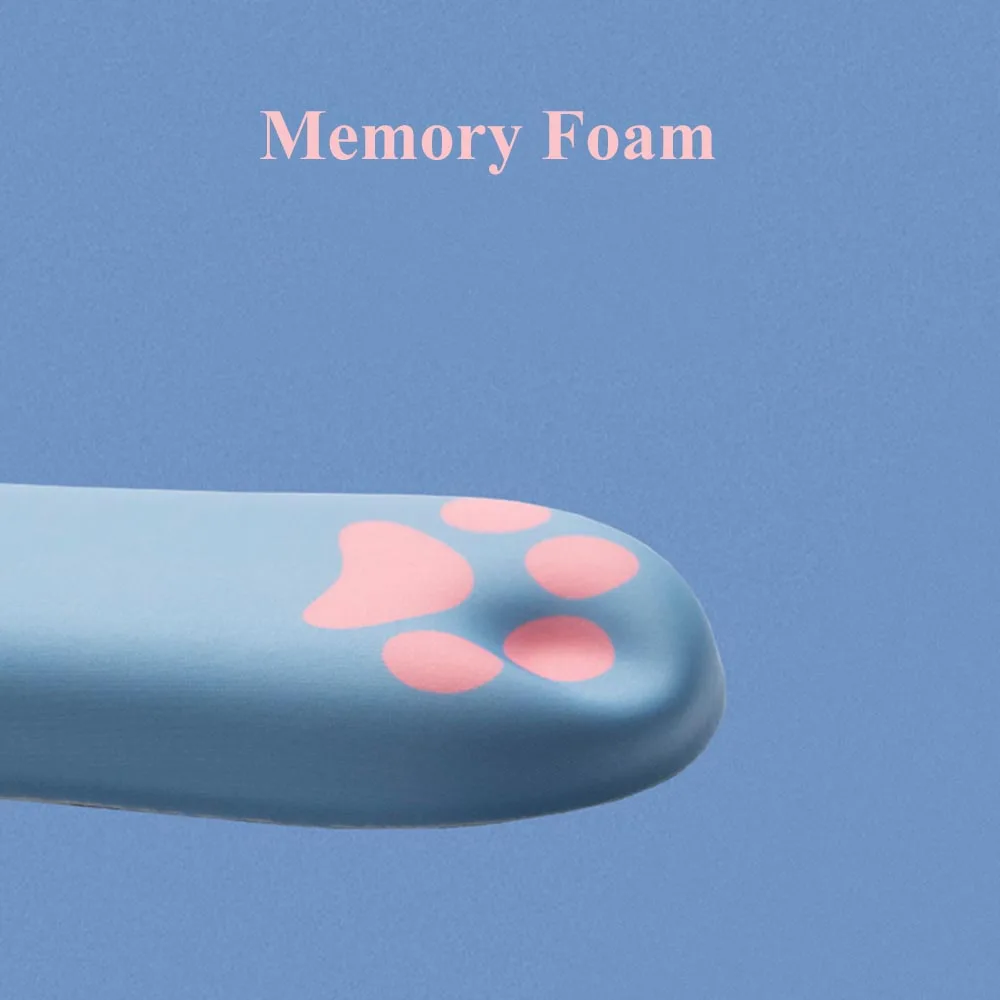 Разноцветный милый мягкий коврик для мыши с рисунком кошачьей лапы из пены