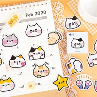 45pcs kawaii kitty stickers set cartoon cute cat claw star sticker decoration adhesive post diary album gift sealing paste f536
