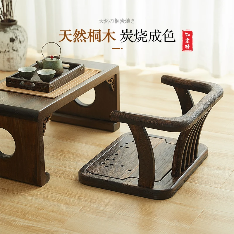 Спинка из массива дерева для короткого стула маленький стул эркерное окно татами