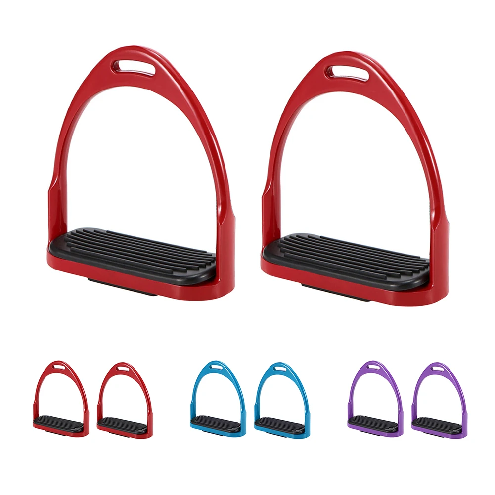 

1pair Safety Equipment Horse Stirrup Lightweight Rustproof Riding Accessories Non Slip Outdoor Aluminum Pedal Rider Protection