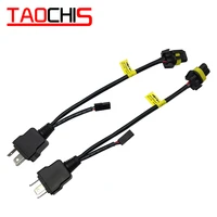taochis bi xenon 35w 55w h4 12v 2pcs cable wire harness for h4 9003 hilo bi xenon hid bulbs wiring controllers play and plug