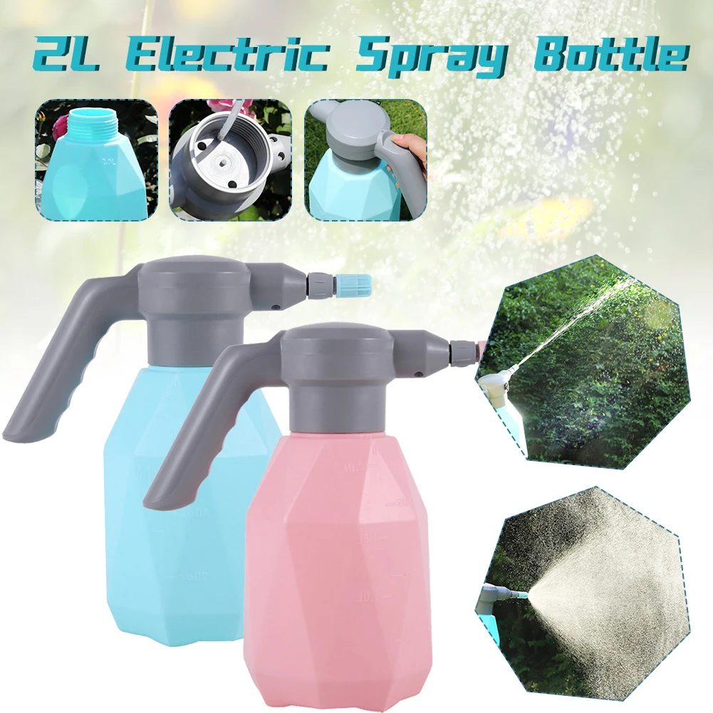 

0.5 Gallon Electric Spray Bottle Rechargeable Watering Can With Multi-Directional Sprinkler Plant Mister For Garden Watering