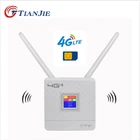 Маршрутизатор TIANJIE RJ45 WANLAN, 4G, Wi-Fi, LTE, разблокировка, CPE, 300 Мбитс, беспроводная SIM-карта, антенна, Ethernet-порт, точка доступа, широкополосный модем