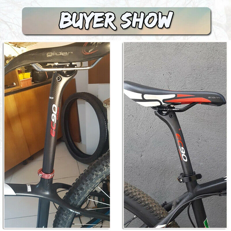 Велосипедный Подседельный штырь из углеродного волокна прочный для горного и