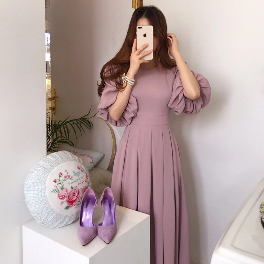 Элегантные летние шифоновые платья женское офисное Бандажное платье миди с