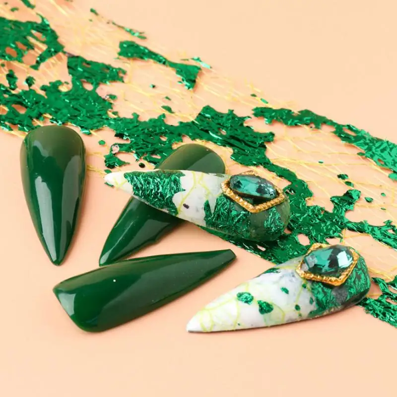 

10rolls Of Gold Leaf Sally Net Stickers 5Colors Nail Accessories Creative Nail Art DIY 3D Sticker Decoration Professional TSLM1