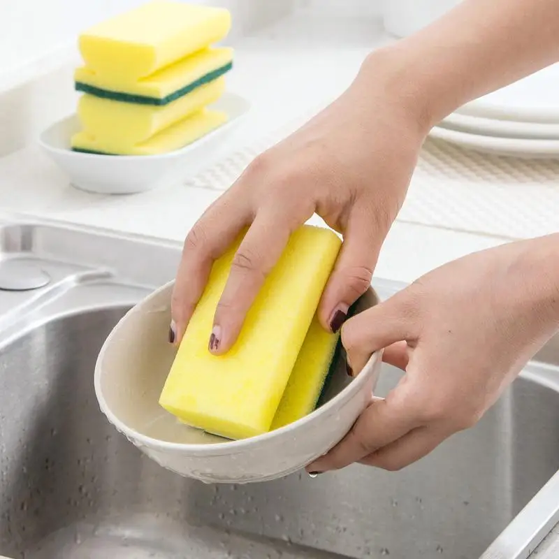 

1 PCS Dishwashing Sponge Wipe Kitchen Cleaning Cloth Nano Magic Wipe Sponge Dishwash Pan Brush Cloth