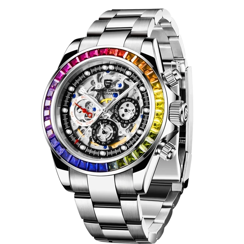 

2021 PAGANI DESIGN Mens Watches Top Brand Luxury Watch Men Military Sport Mechanical Watch Men 100 Waterproof Watch For Men+Box