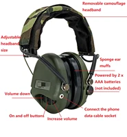 tciheadset tactical airsoft msasordin headphone hunting electronic hearing protection noise reduction shooting tactical headset