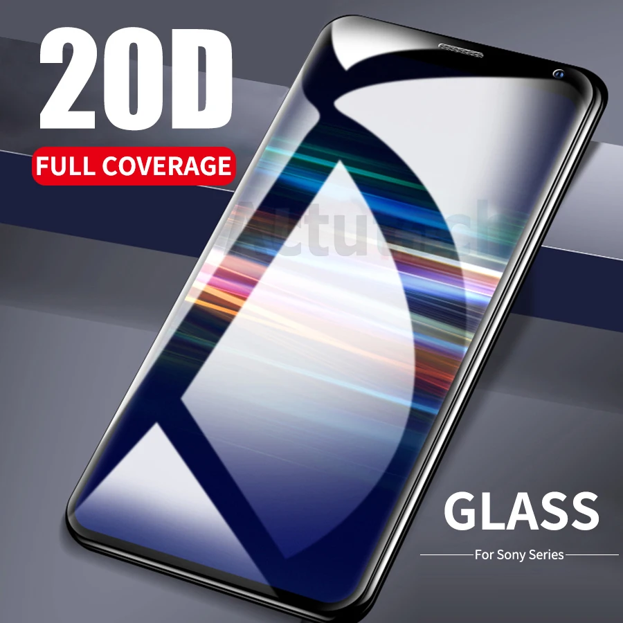 20D 3D изогнутое полноэкранное защитное стекло закаленное для Sony Xperia 1 XZ4 XZ3 XZ2 XZ1 Compact