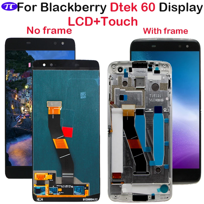 Для Blackberry Dtek 60 ЖК дисплей кодирующий преобразователь сенсорного экрана в сборе
