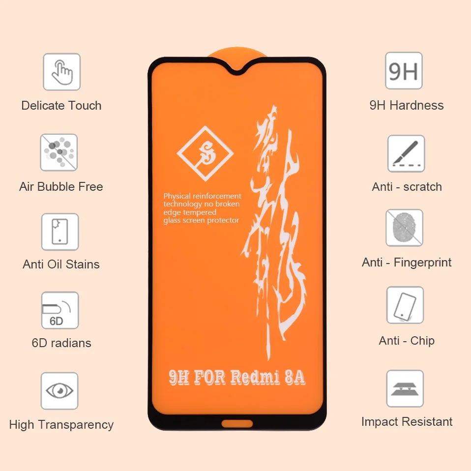 6D Защитное стекло для экрана Xiaomi mi 9 SE 8 A3 A2 Lite 9t mi 9 Pro Play CC9 Xiomi Glass for Xiaomi Mi 9 9t Redmi 8 8a Note 7 K20 закаленное стекло