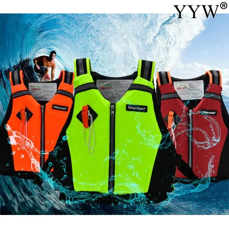 

Универсальный Спасательный Жилет для улицы, плавания, лодки, катания на лыжах, вождения, костюм для выживания, спасательный жилет из полиэст...