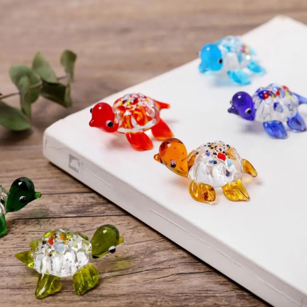 

Wide Application Attractive Glass Bright-colored Miniature Decor Portable Miniature Model Adorable for Decorative