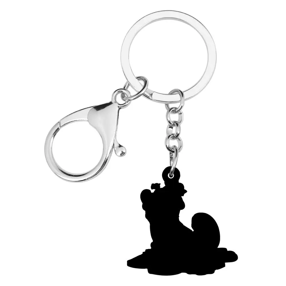 Bonsny акриловые рождественские аниме конфеты лыжный носок обувь брелок для ключей