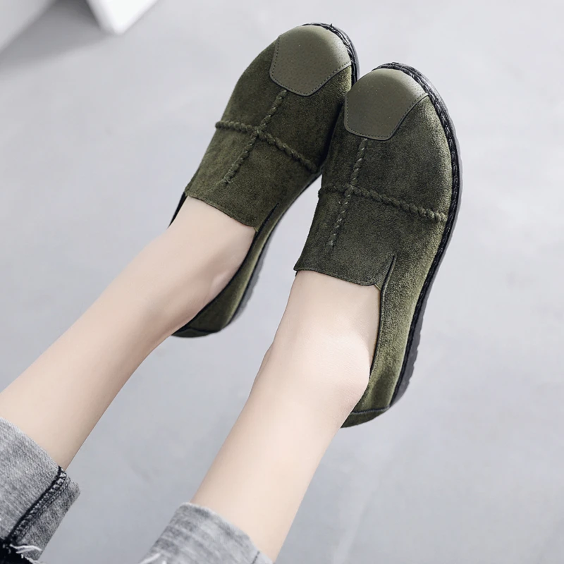 

Women's Casual Flats Loafers Ladies Comfortable Slip On Soft Bottom Women Non Slip Woman Lazy Shoes Female 2022 New Spring