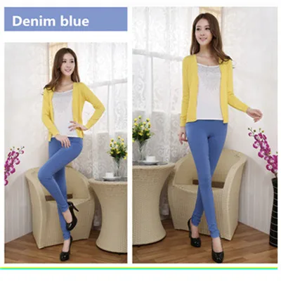 denim blue S-6XL плюс размер женские Леггинсы эластичные брюки-карандаш черные леггинсы женские леггинсы Mujer Leginsy Damskie Leeging Femme - Цвет: denim blue
