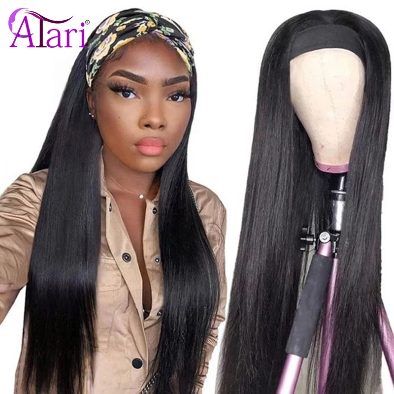 

Color 30 Ombre Highlight Wigs Headband Wig Human Hair Full Machine Made Straight Wigs for Black Women Cheap Brazilian Hair Wigs