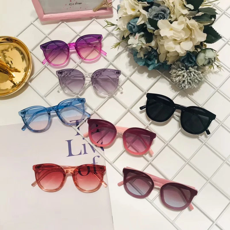 Новинка 2020 брендовые детские солнцезащитные очки милые для девочек винтажные