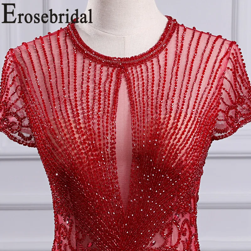 Erosebridal, короткий рукав, Русалка, вечернее платье с бюстгальтером, элегантное, на молнии, сзади, длинное, официальное, женское, вечернее платье, платье для вечеринки