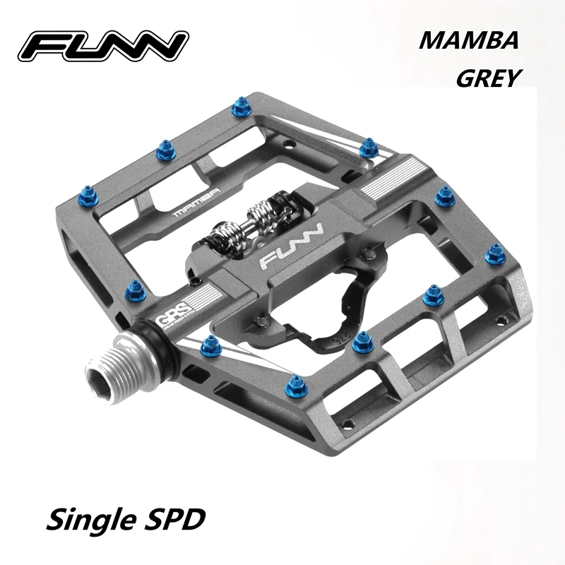 FUNN MAMBA педаль MTB горный велосипед сплав CNC Плоская платформа один двойной SPD Enduro Trail