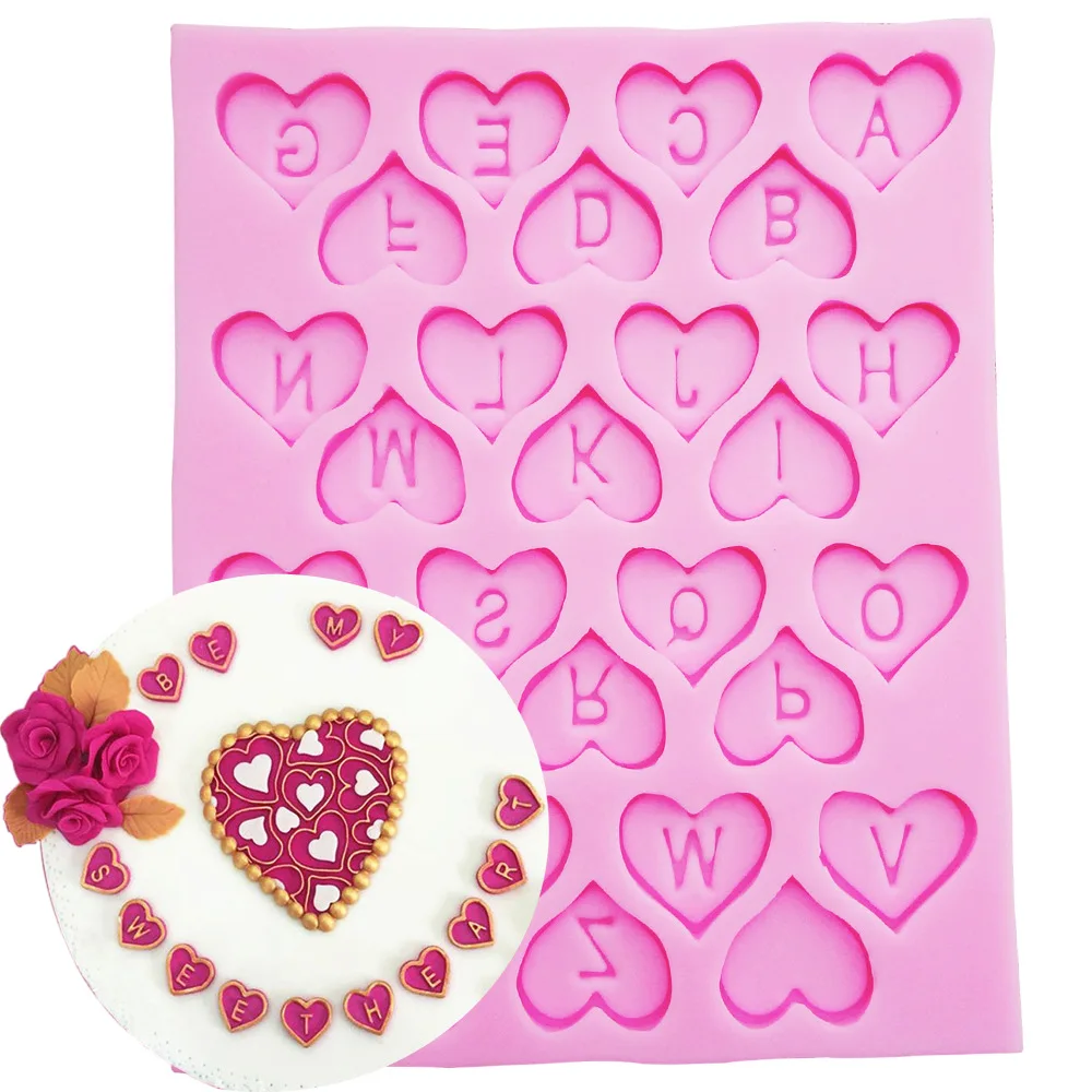 Силиконовая форма для шоколада с 28 буквами силиконовая льда выпечки сделай сам