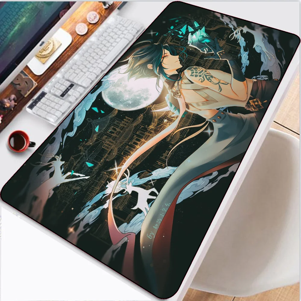 

XGZ Genshin Impact Xiao Anime Mouse Pad Laptop PC Gamer Computer Desk Gaming Accessories Mouse Keyboard Cs Go Gaming Mouse Pad