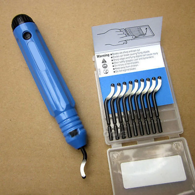 Kit de herramientas de desbarbado de reparación de Metal NB1100, herramienta de mano para madera, removedor de cuchillas, 360 grados, Router Bit BS1010