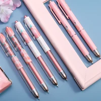 mg peach limited straight liquid gel pen 0 38mm st super fine tip writing fast drying pen high grade office writing stationery