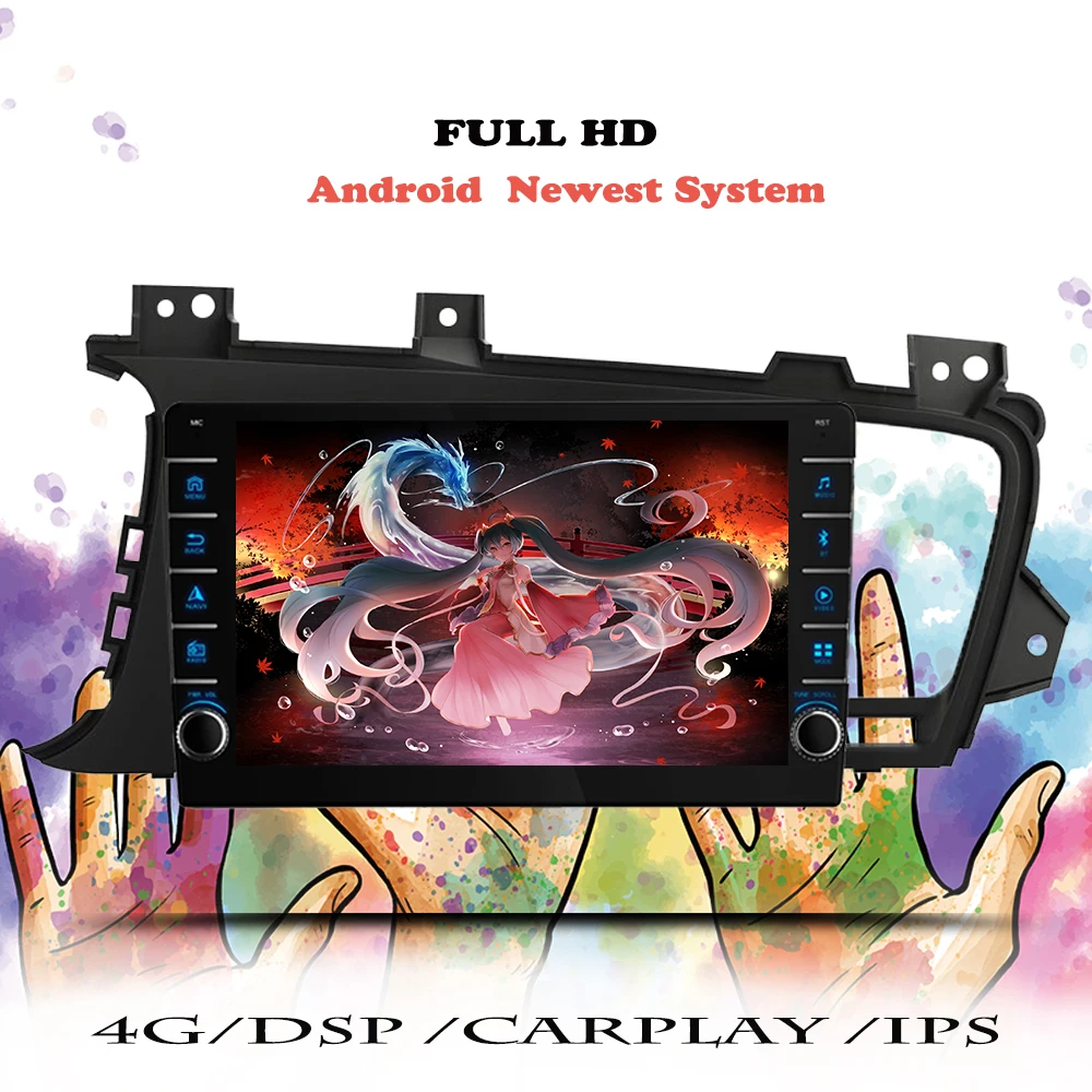 Автомагнитола 2 din Android 10 0 DSP мультимедийный видеоплеер для Kia Optima 3 K5 2011 2012 2013 2014 DVD