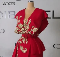 elegant evening dresses gold embroidery prom dress long split formal gown wedding party dress 2021 robe de soiree