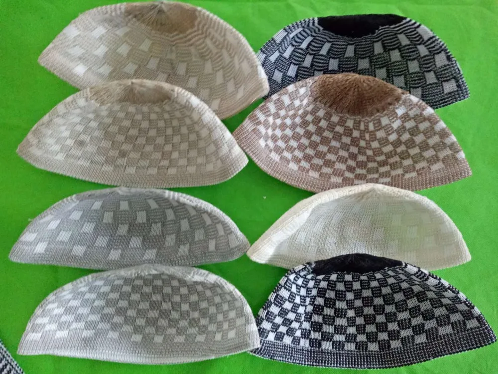

one bag 20pcs knitted muslim men caps
