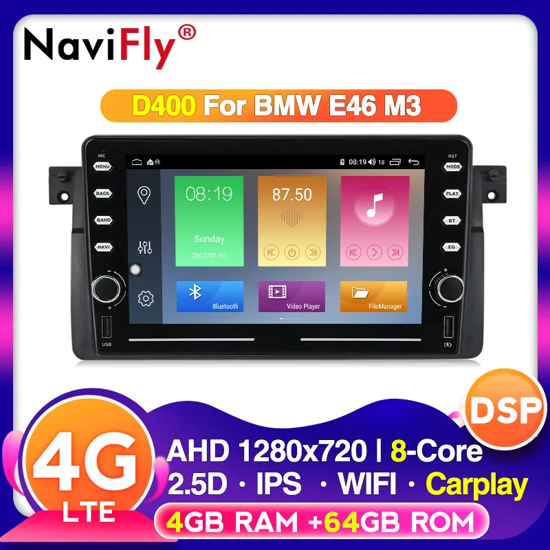 Автомобильный мультимедийный плеер NaviFly Android RDS радио для BMW E46 M3 Rover 75 Coupe