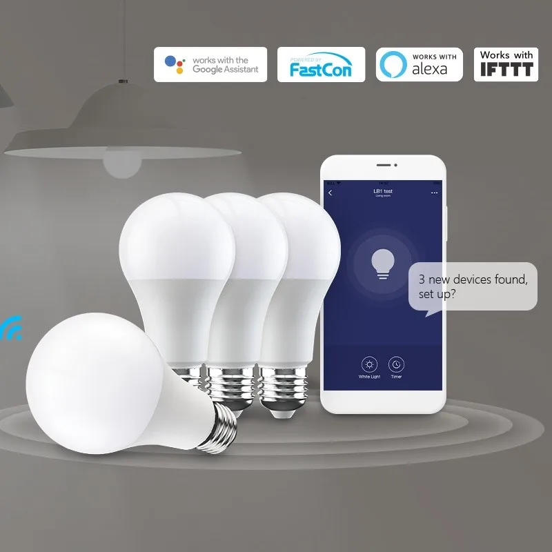 Умная Светодиодная лампа BroadLink LB1 для умного дома работает с Alexa и Google
